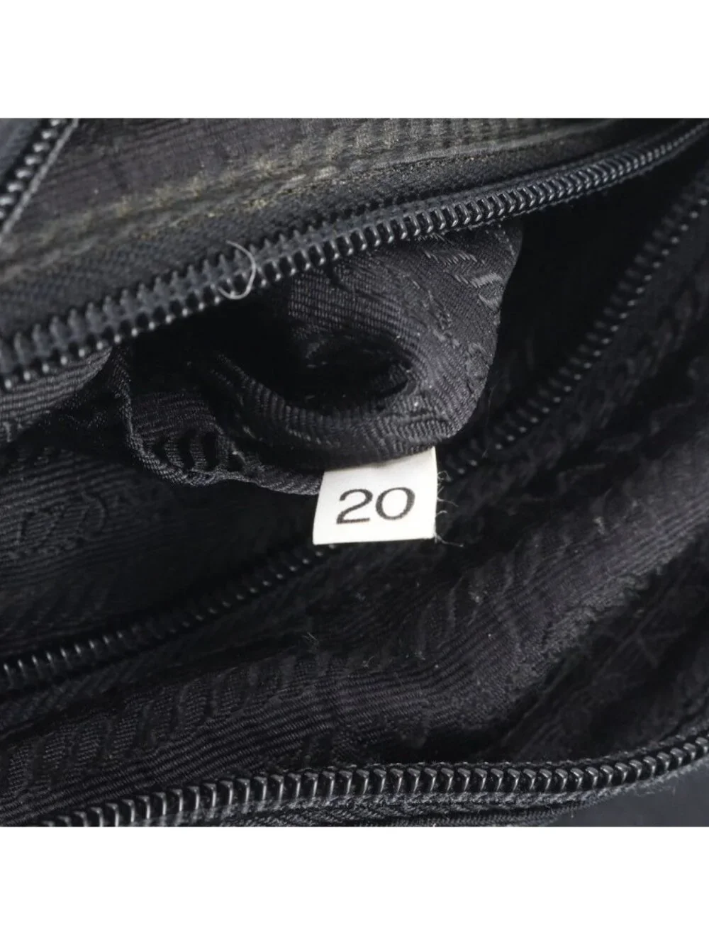 Prada Tessuto Nylon Triangle Logo Leather Shoulder Bag Crossbody Messenger